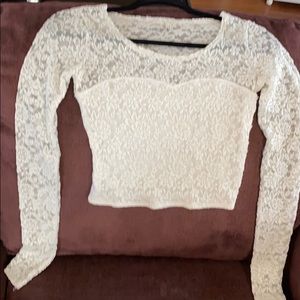 Abercrombie cream lace top